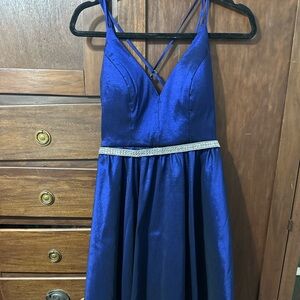 My Michelle Royal Blue High-Low Dress – Size 5
